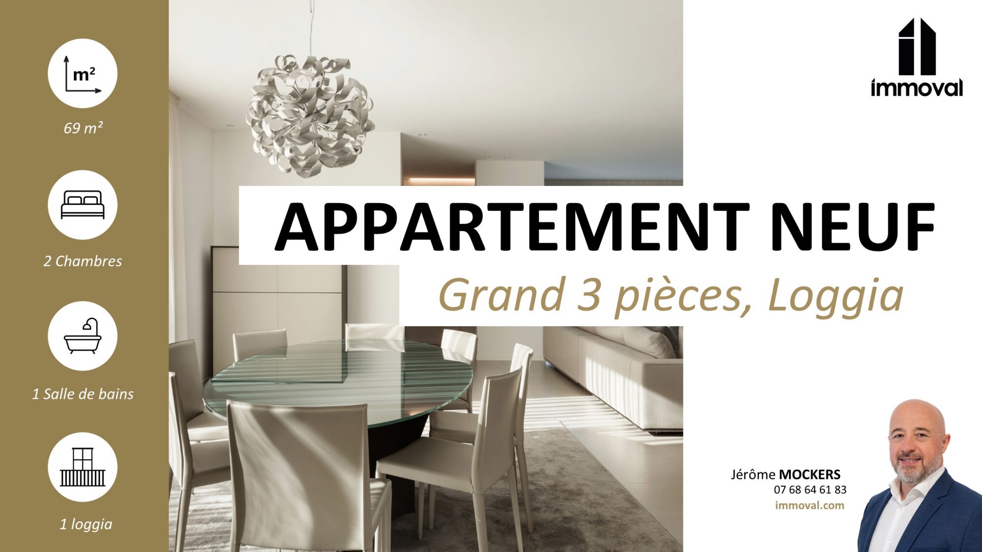 NEUDORF, entre DANUBE et QUAI DUSUZEAU, Appartement neuf